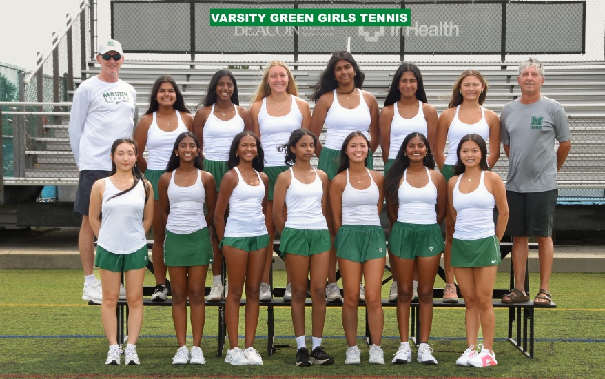Girls Varsity Green Tennis Team